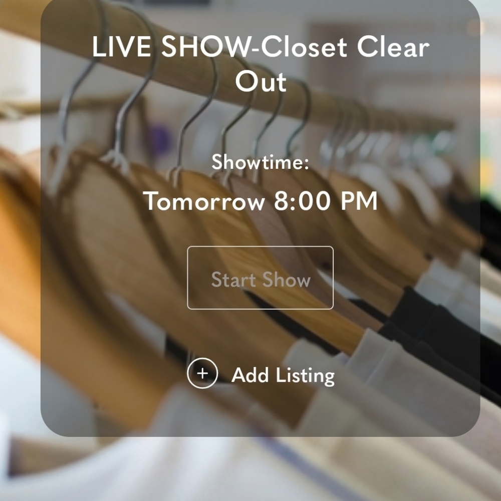 LIVE SHOW- CLOSET CLEAR OUT!!